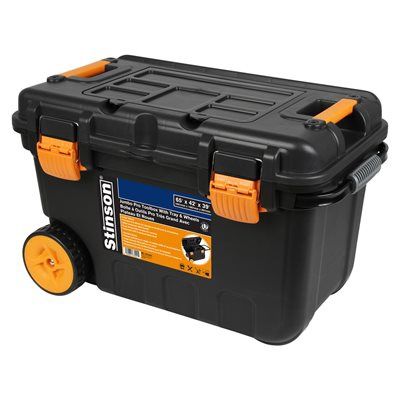 187022 Jumbo Pro Toolbox With Tray &amp; Wheels 25.5 x 16.5 x 15in
