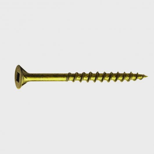 VR 8x3 Square Wooden  Countersunk Screw With Yellow Zinc (1000 pcs)