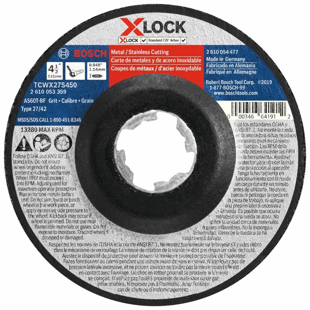 TCWX27S450HW Metal&amp;Inox Cut T27 4.5&quot;x.045