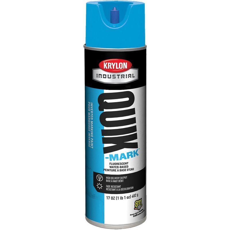 85093620 Inverted Marking Paint Water-Based 482g  Blue Fluorescent Caution