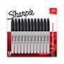 80097207 12Pk Permanent Marker Black Fine Tip