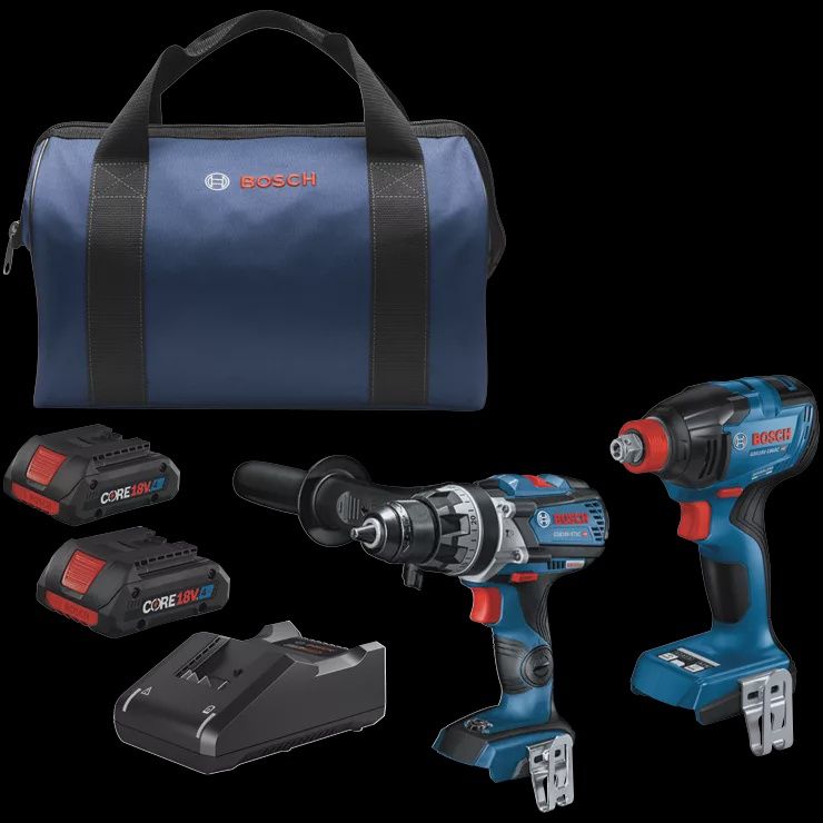 GXL18V-227B25 18V 2-Tool Combo Kit with Connected-Ready Two-in-One 1/4 in. Bit/Socket Impact Driver…
