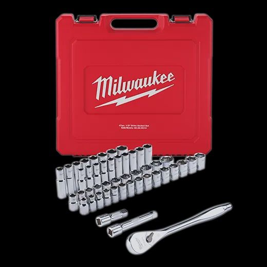 48-22-9410 1/2&quot; DRV RATCHET &amp; SOCKET SET - SAE