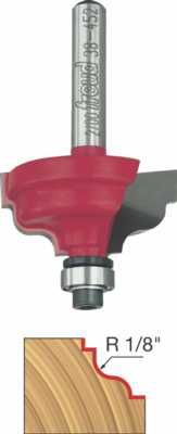 38-452 1/8&#39;&#39; Radius Double Fillet Ogee Bit 1/4&#39;&#39; Shank