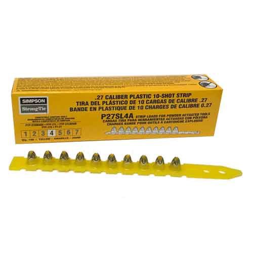 P27SL4 .27 CAL 10-SHOT STRIP LOADS - YELLOW