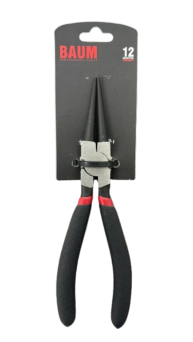 8 Round Nose Pliers, Steel- C60, Finish- Polished 7" / 175 MM