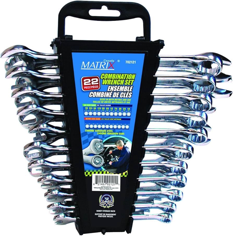 702121 22PC Combination  Wrench  Set- SAE