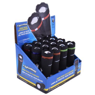 789008 LED Flashlight Zoom Focus