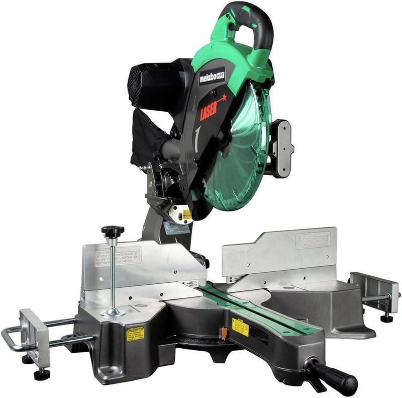 C12RSH2SM 12-in Aluminum Dual Bevel Sliding  Mitre Saw with Laser + STAND(UU240F)