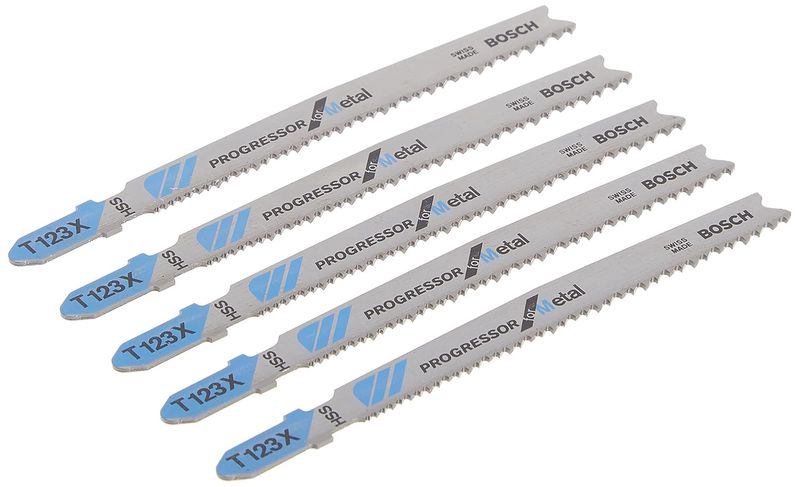 T123X 4&quot; Progressor HSS Jigsaw Blade 5pk