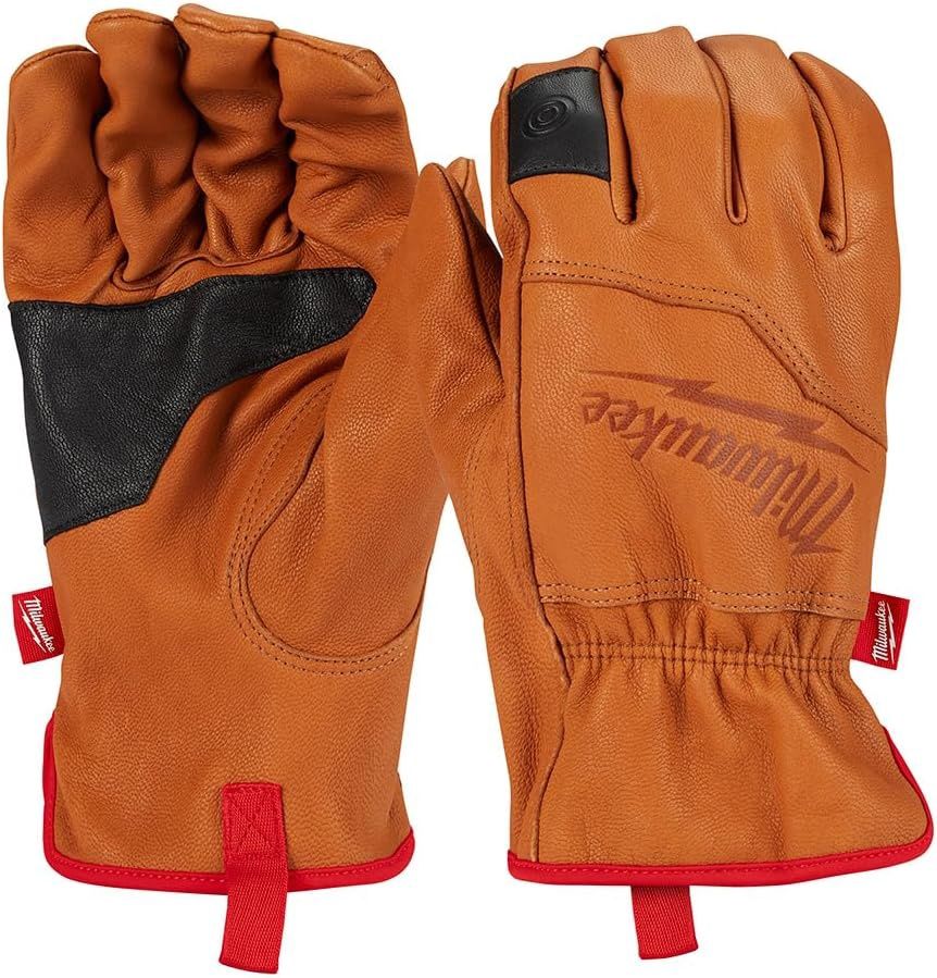 48-73-0012 GOATSKIN LEATHER GLOVES - L