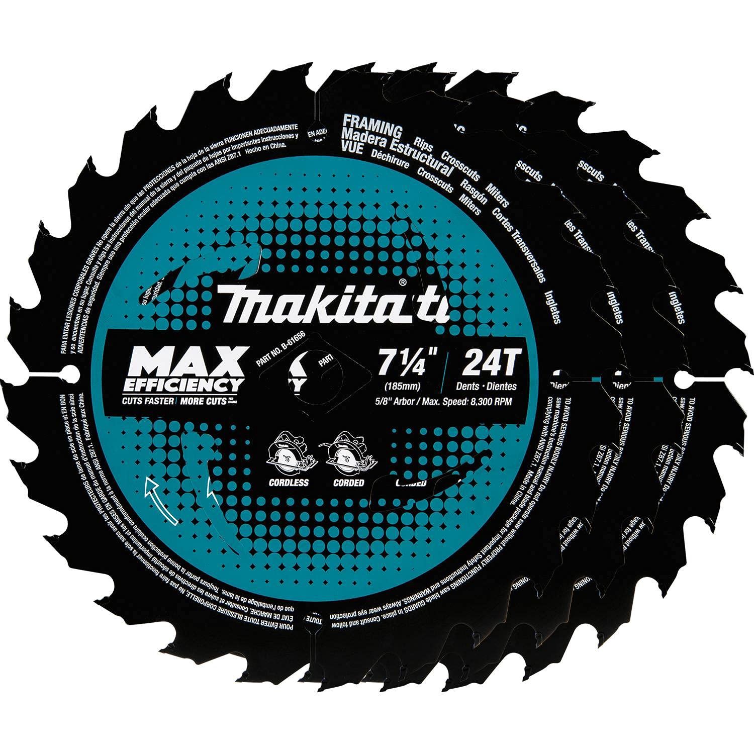 D-45989 Makita 7-1/4&quot; X 24T Framing Blade