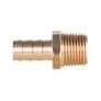 BFIT-HB1414B 1/4&quot; BRASS BARB X 1/4&quot; MNPT N