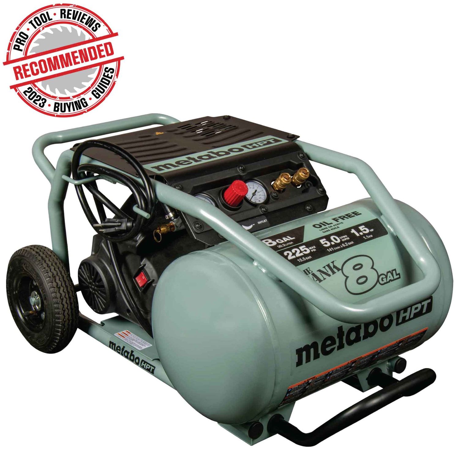 EC1315SM Metabo 8 Gal 225PSI Trolly Air Compressor