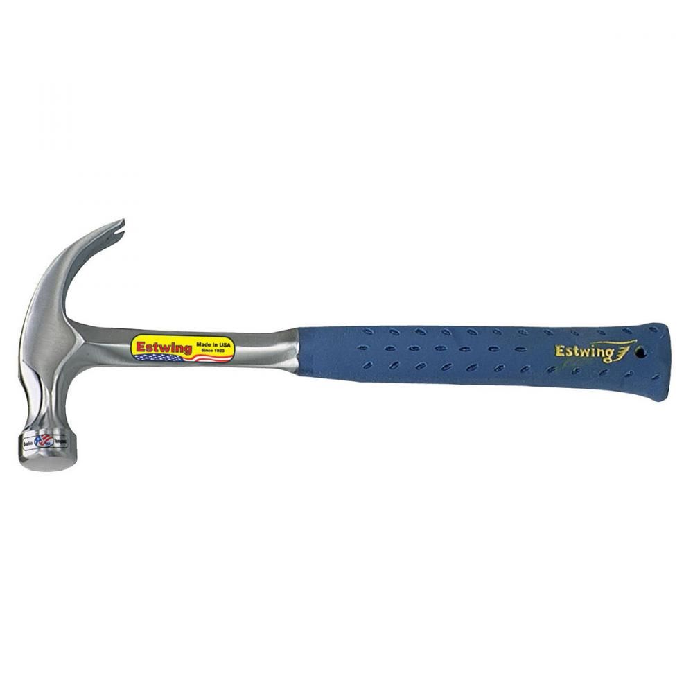 80062361 Claw Hammer Curved 16oz 13in Nylon Vinyl Grip Handle Estwing E3-16