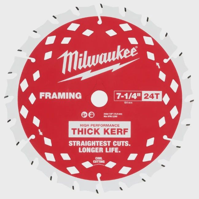 48-41-0740 7-1/4&quot; 24T Thick Kerf Framing Circular Saw Blade