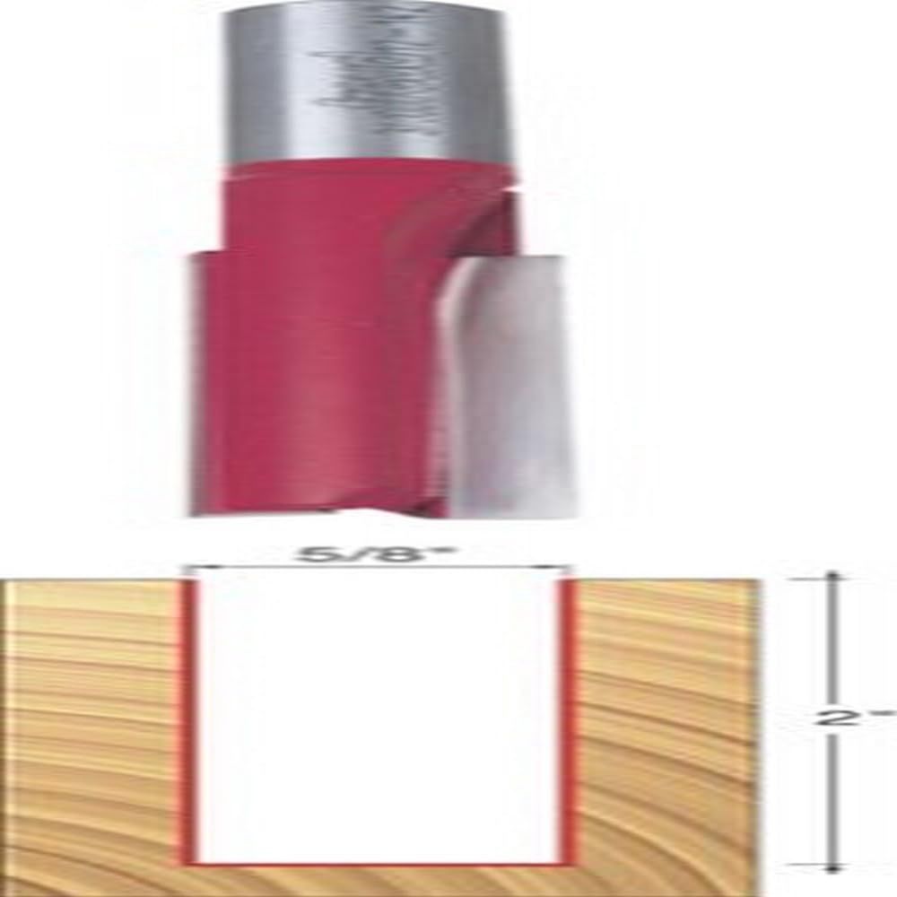 12-136 TWO FLUTE STRAIGHT BIT, 1&quot; x 5/8