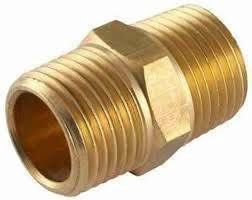 BAF-BN14B 1/4&quot; BRASS HEX NIPPLE