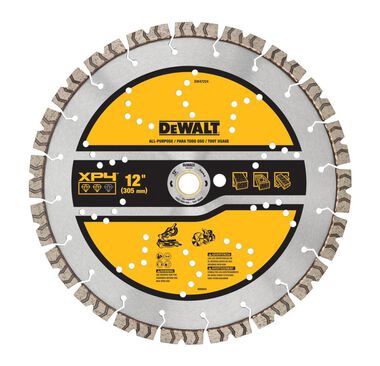 DW47224 DEWALT Diamond Blade 12in SEGMENTED XP4 ALL PURPOSE