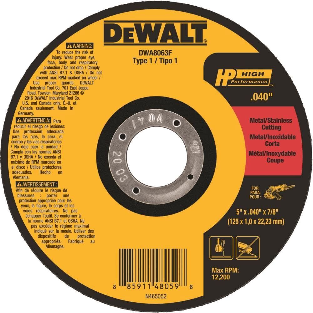 DWA8063F 5 X .040 X 7/8 T1 HP CUT-OFF