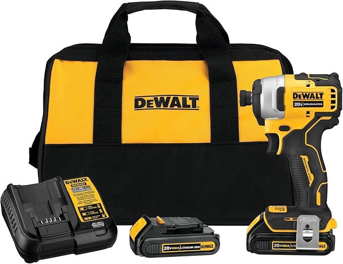 DCF809c2 Dewalt 20V Brushless 1/4&quot; Impact Driver Kit