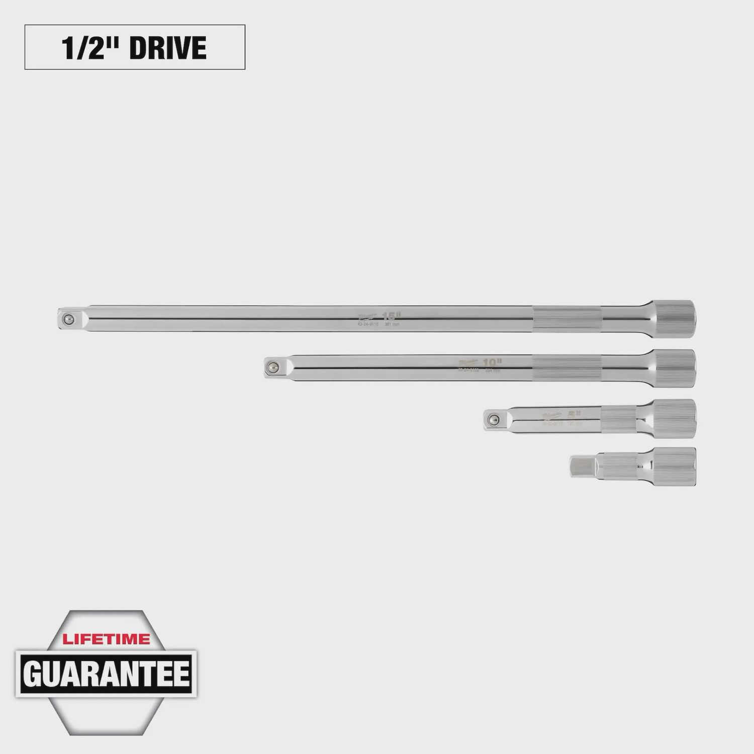4pc 1/2” Drive Extension Set
