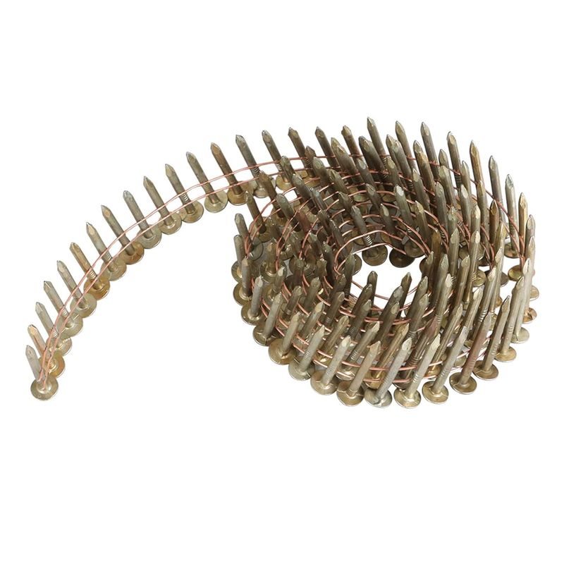 B114X120D 1-1/4"X.120 Coil Roofing Nails Electro Galvanized,7200per Box