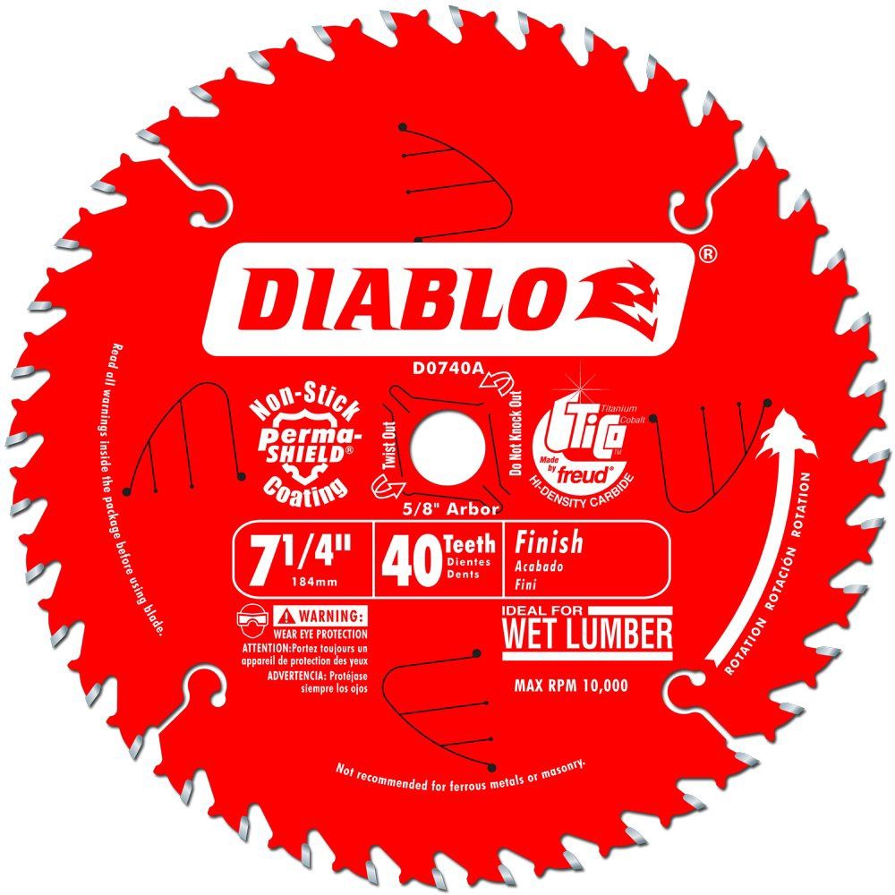 D0740A DB 7-1/4 X 40T FINISH/PLY