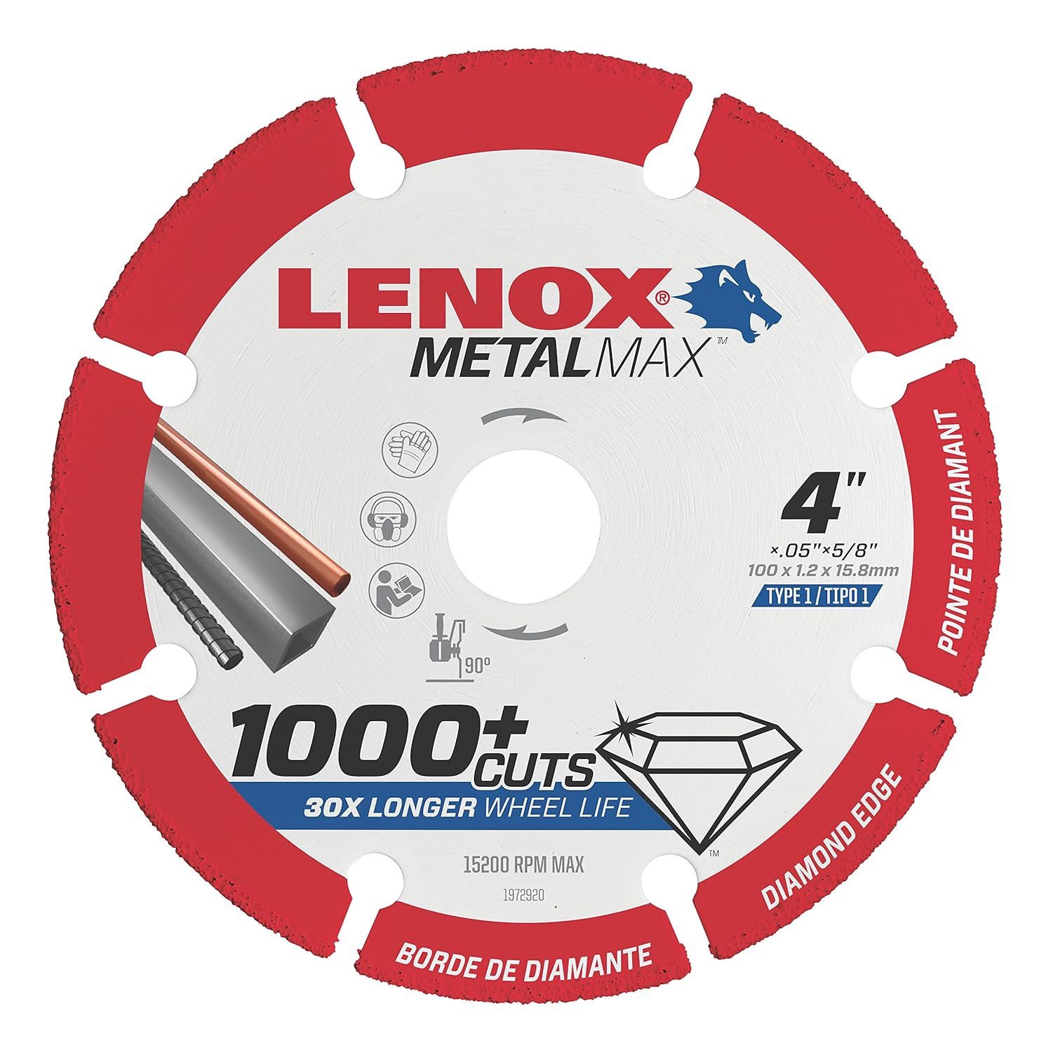 1972921 LENOX DIAM CUTOFF WHEEL AG 4