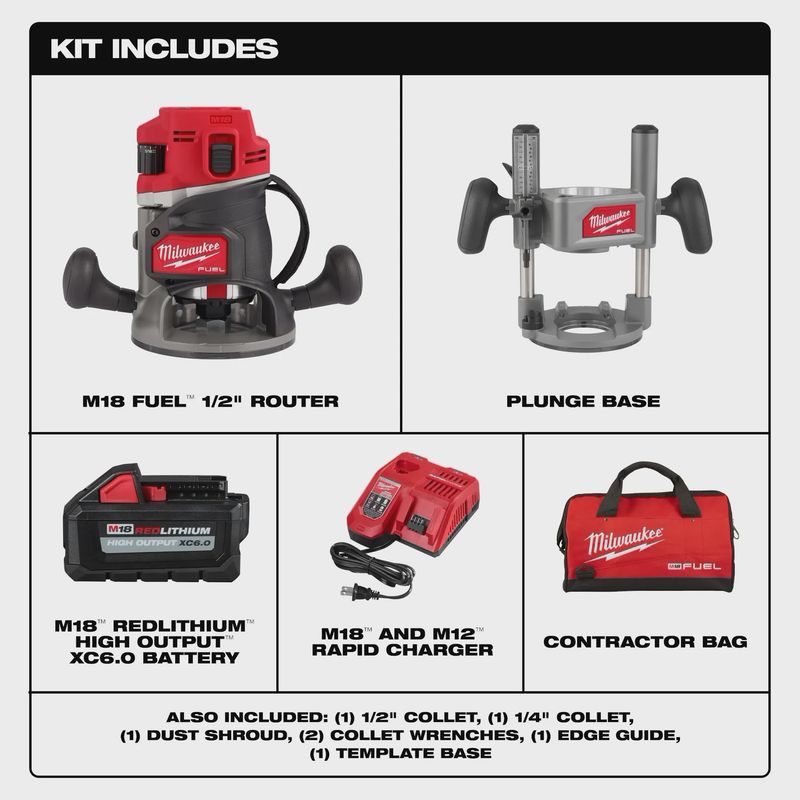 2838-21 M18 FUEL 1/2" ROUTER KIT