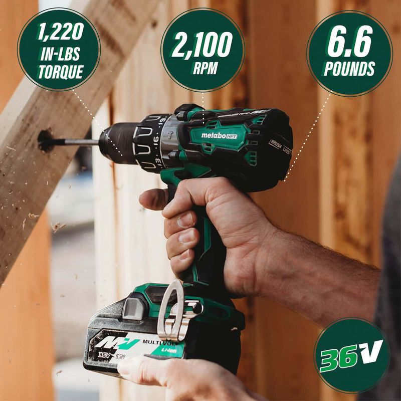 Metabo HPT 36V MultiVolt Brushless 1/2" Hammer Drill - Tool Only
