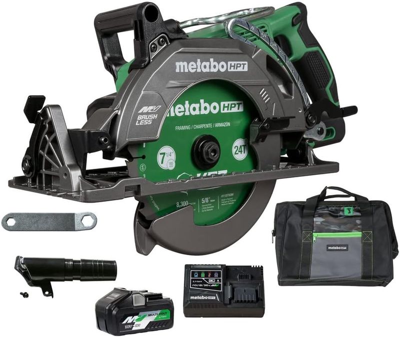 C3607DWAM Metabo 36V Brushless Rear Handle Saw Kit