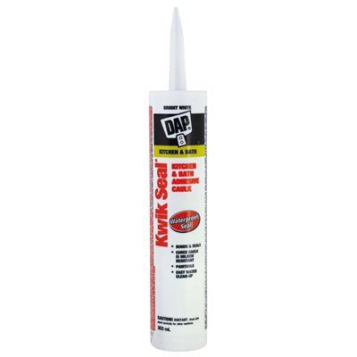 271020 Kwik Seal Kitchen &amp; Bath Adhesive Caulk 300ml White