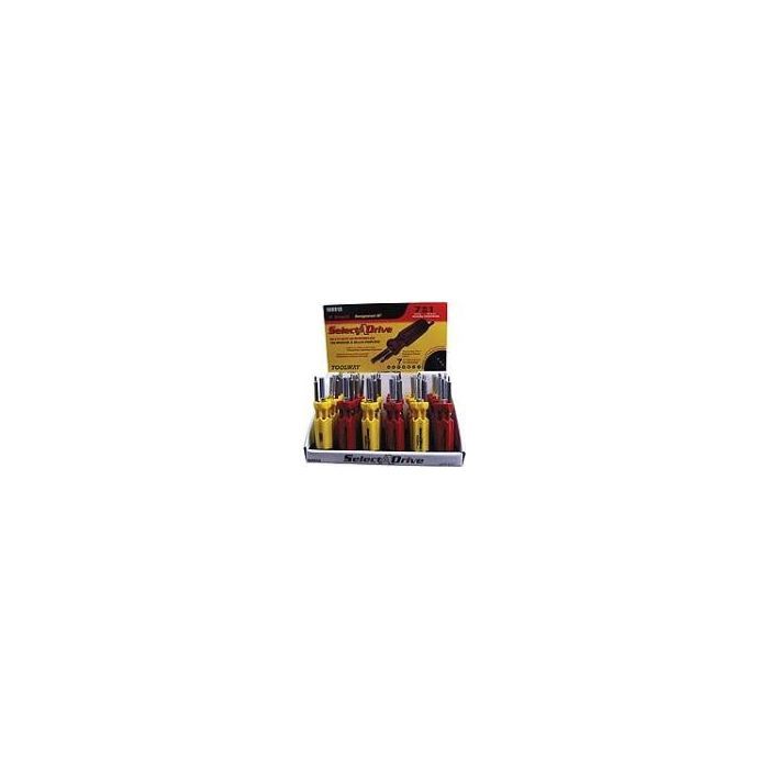 108913 Screwdriver 6in 7in1 24pc Display