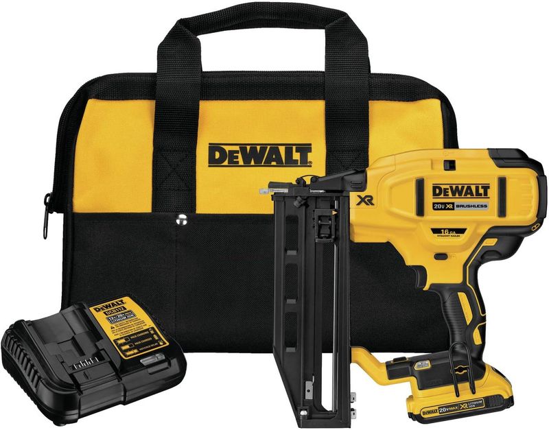 DCN662D1 20V MAX* XR 16 GA Cordless Straight Finish Nailer Kit