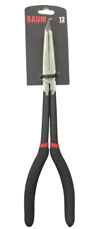 35 Long Reach Pliers , Steel- CRV, Finish- Polished, 11&quot;/ 280 MM 11&quot;/ 280 MM - 90 degree bent