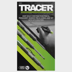 TRACER Marking Kit - Deep Hole Marker Pen, Pencil And Alh1 Lead Set With Holsters