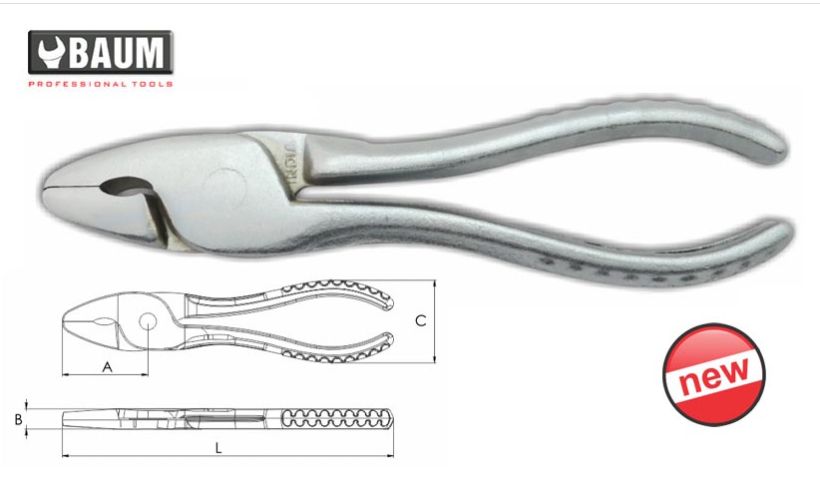 39 Spring Pliers (Thumbnail with Screw) , Steel- 7&quot; / 180 MM