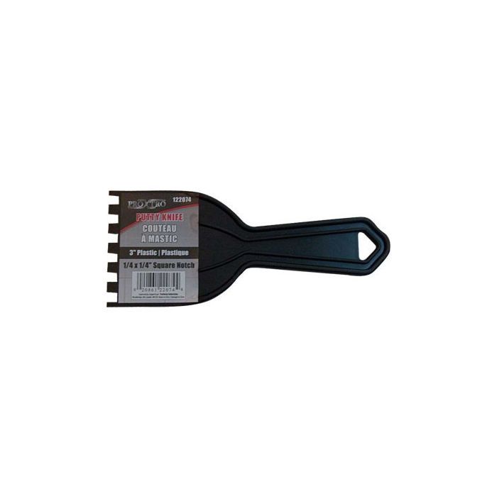Putty Knife 3&#39;&#39; Plastic 1/4 x 1/4&#39;&#39;
