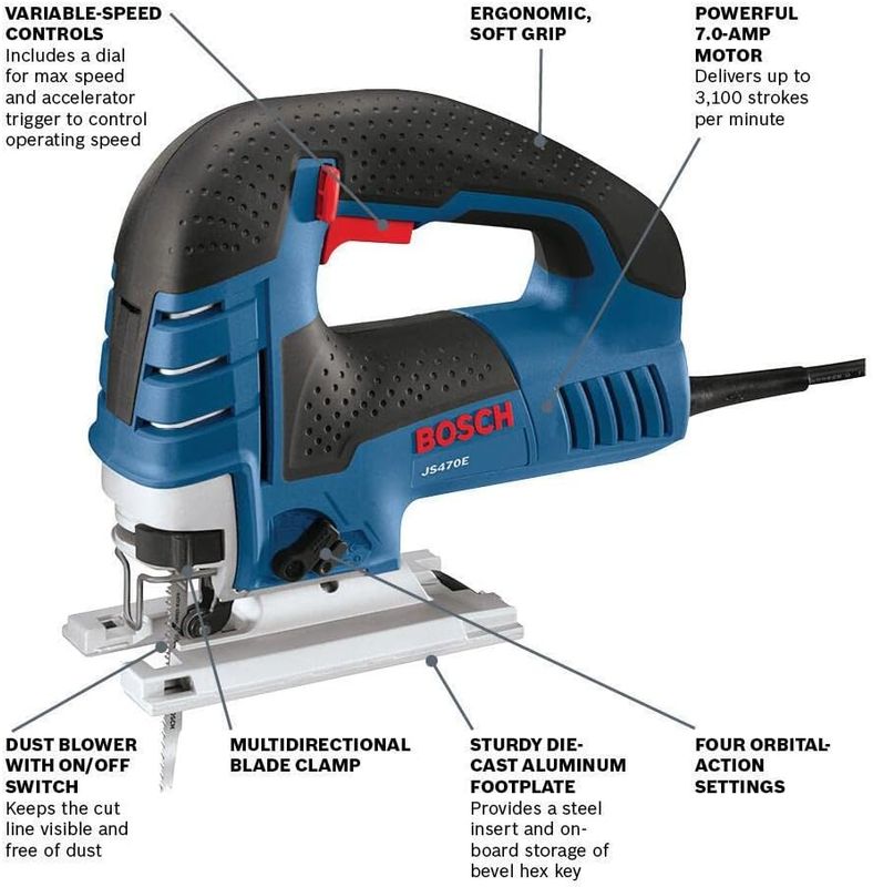 JS260 Bosch Top-Handle Jigsaw