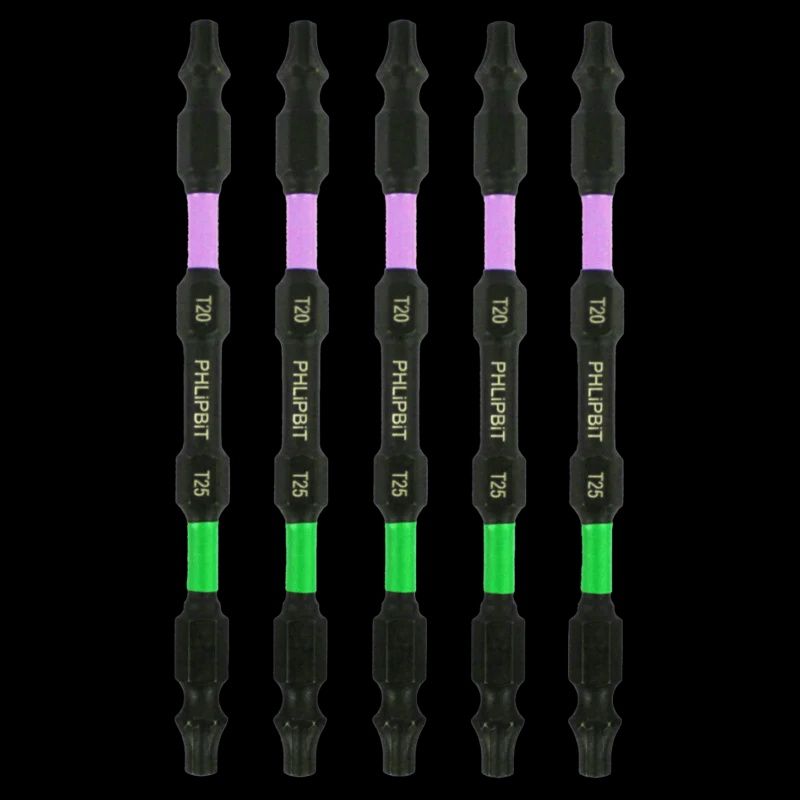 T20T25x4 T20+T25 Purple/Lime 4&quot;