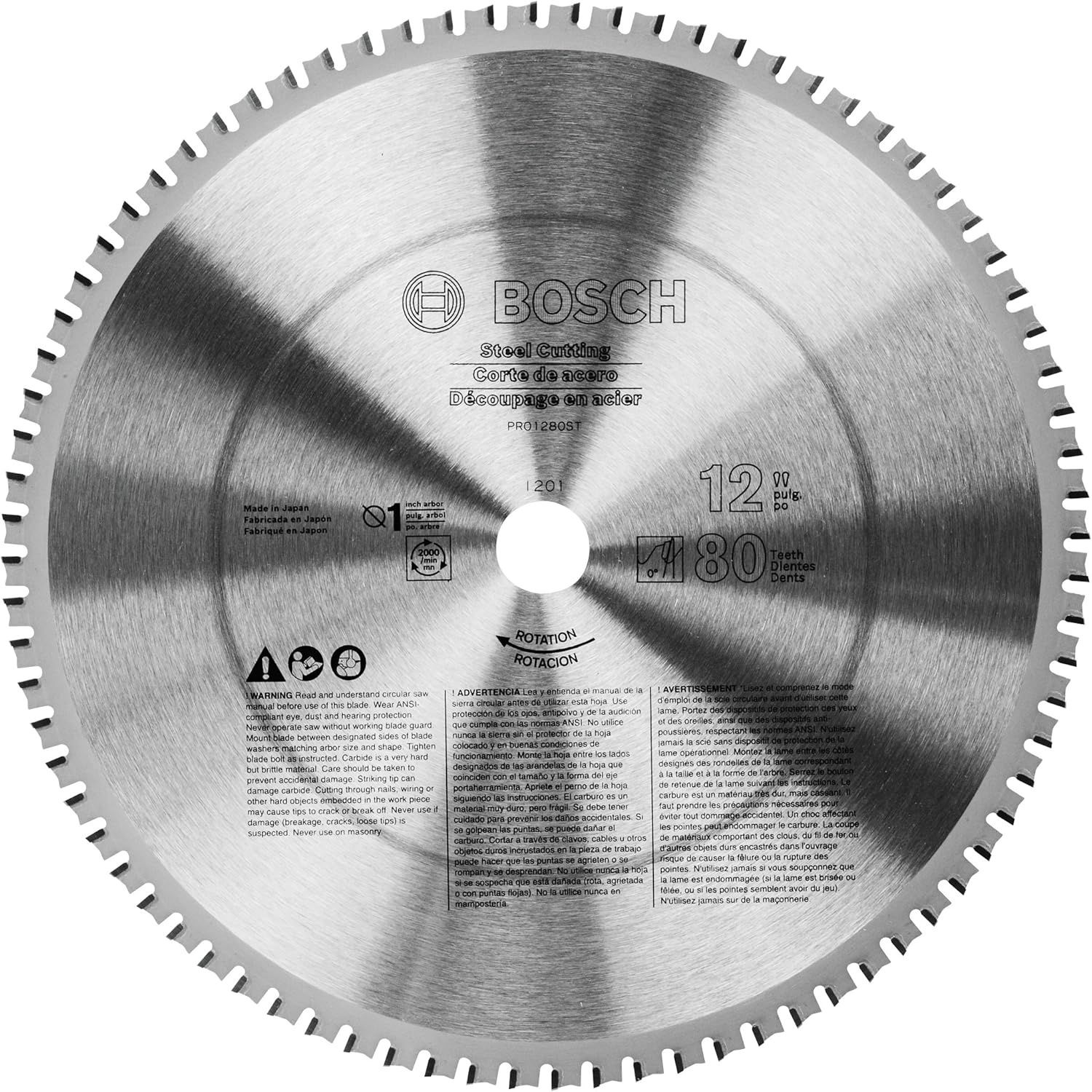 PRO1280ST 12&quot; 80T Edge Ferrous Cut