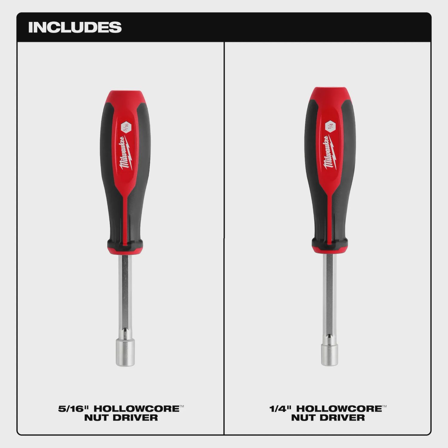 48-22-2442 2pc SAE HollowCore Nut Driver Set