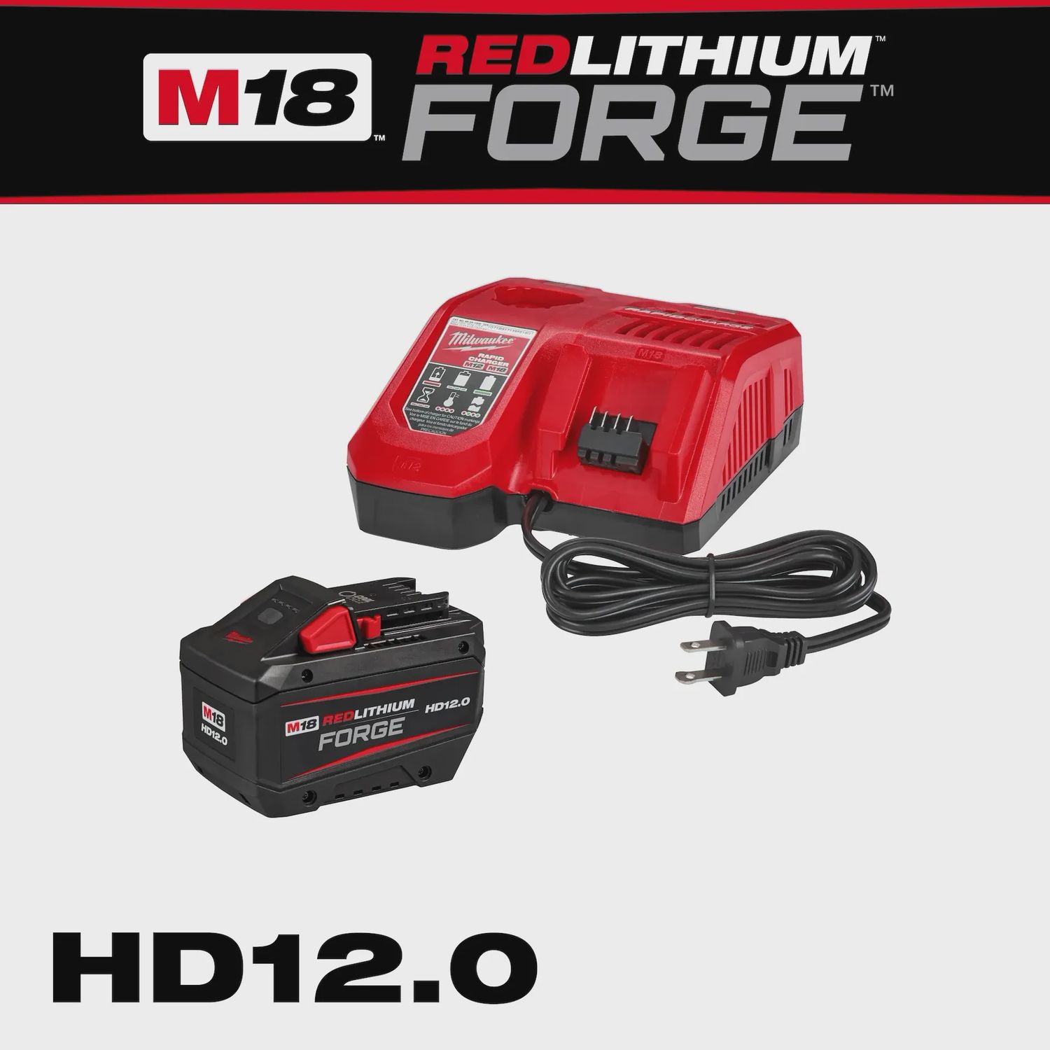 48-59-1200 M18 REDLITHIUM HIGH OUTPUT HD 12.0 Battery and Charger Starter Kit