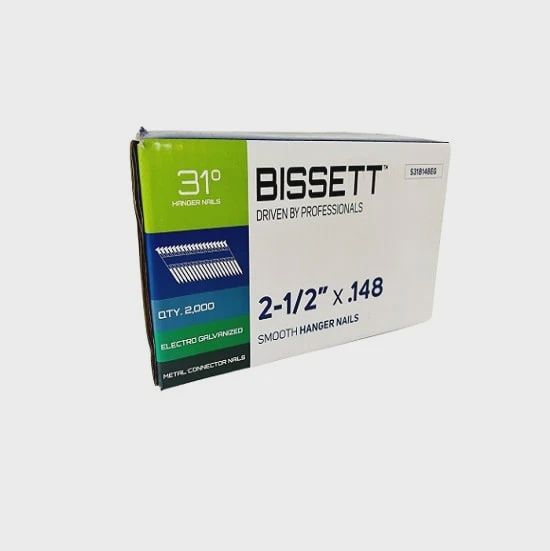 S318148EG 2-1/2&quot;x.148 EG Smooth Hanger Nails 2m