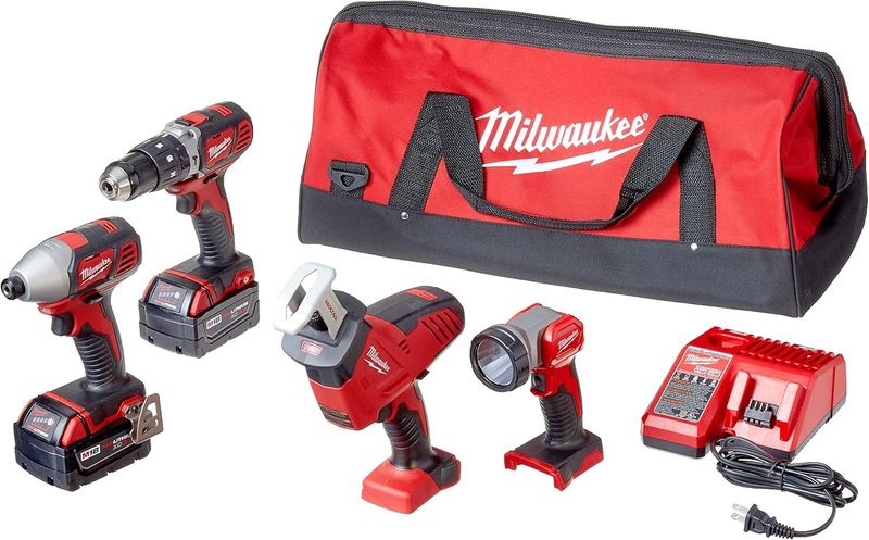 2998-25 5-Tool Hammer Drill / Impact Driver / Recip Saw / Circ Saw / Work Light Combo Kit