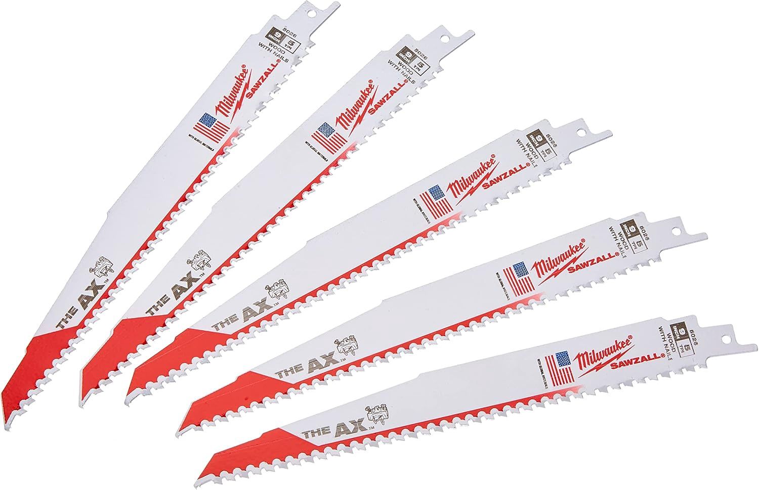 48-01-6036 50Pc 9&quot; 5TPI Sawzall Blade