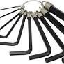 702894 10PC Hex Key Metric Cr-V Set