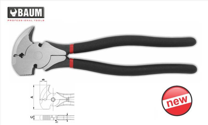 20 Fencing Pliers (Colombian Model - Hammer Head), Steel 10.5&quot; / 260 MM