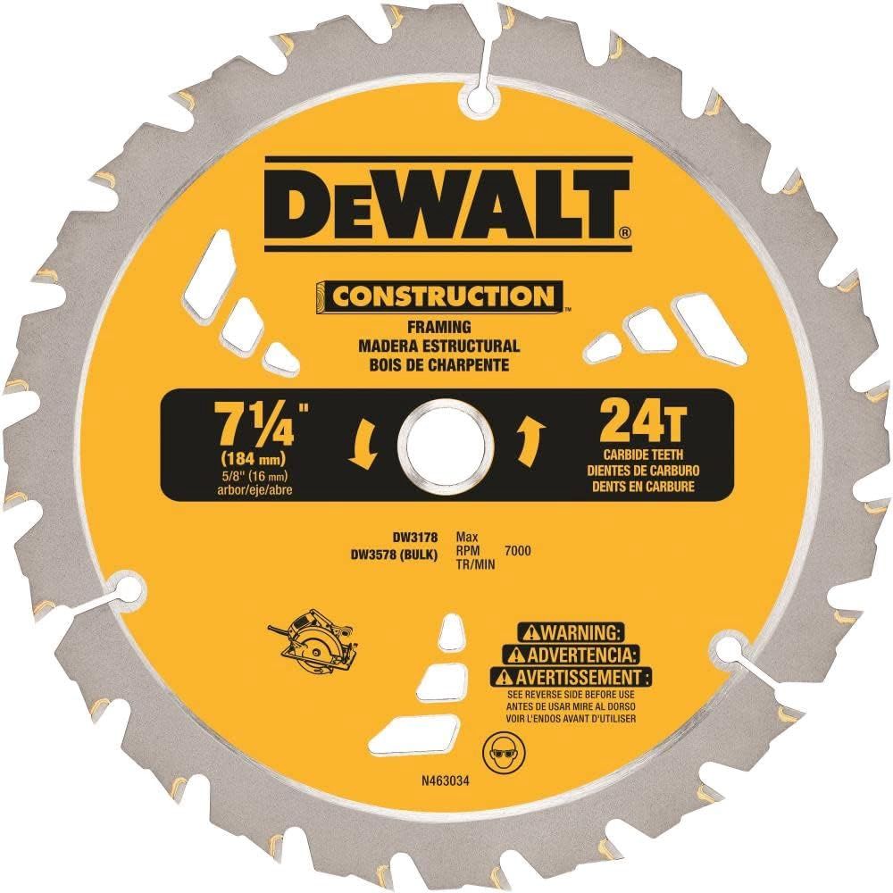 tobedeleted Dewalt 7-1/4&quot; 24T BULK [10] Framing Blade Pr